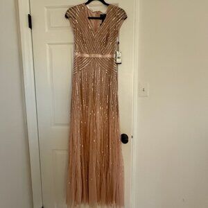 Adrianna Papell Blush Gown Size 0